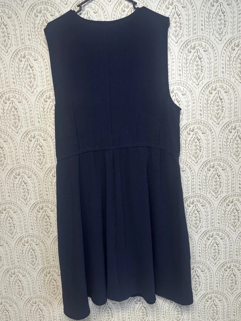 Girls' Navy Sleeveless Dress - Classic Fit